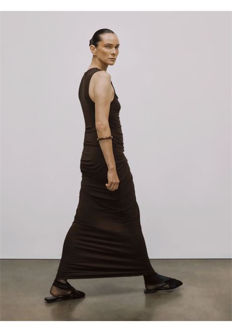 drape dress woman brown ENTIRE STUDIOS | ESSS26DR01243C737